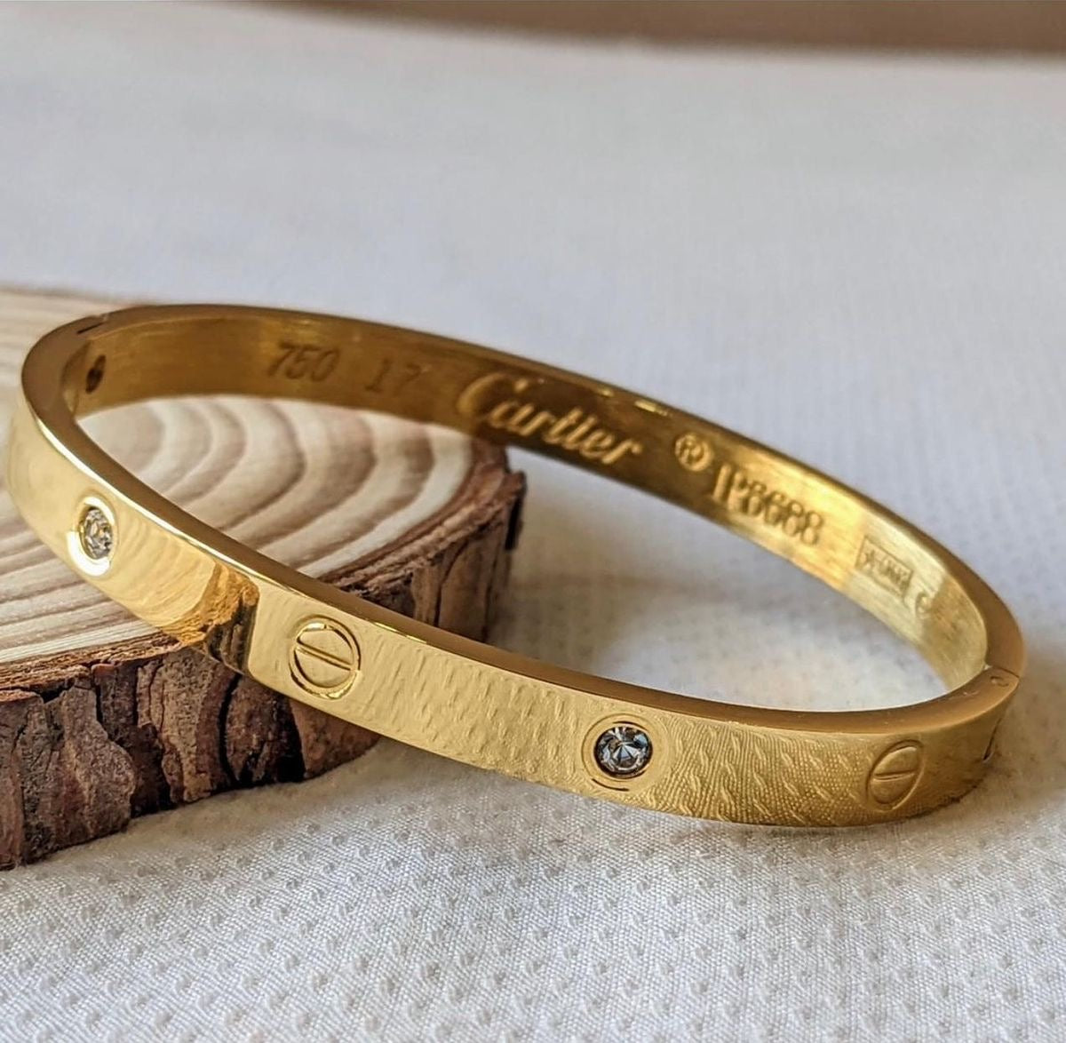 Shiny love bangle