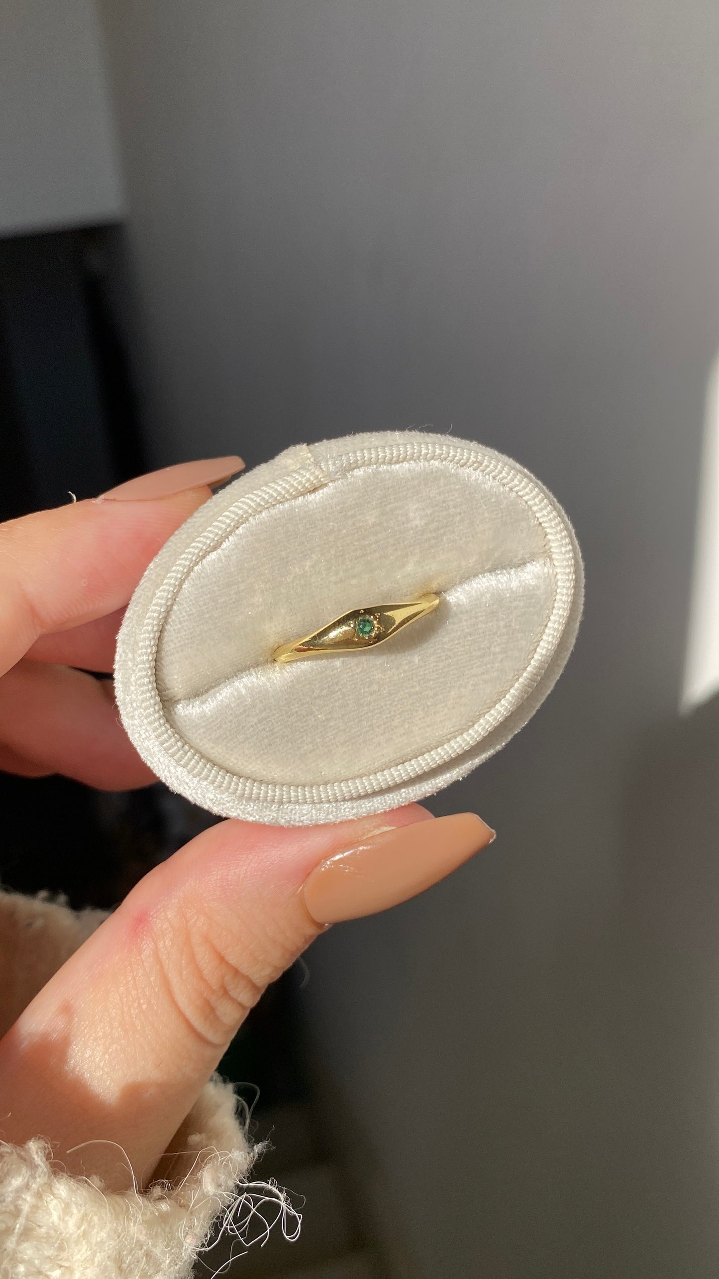 Tiny stone ring