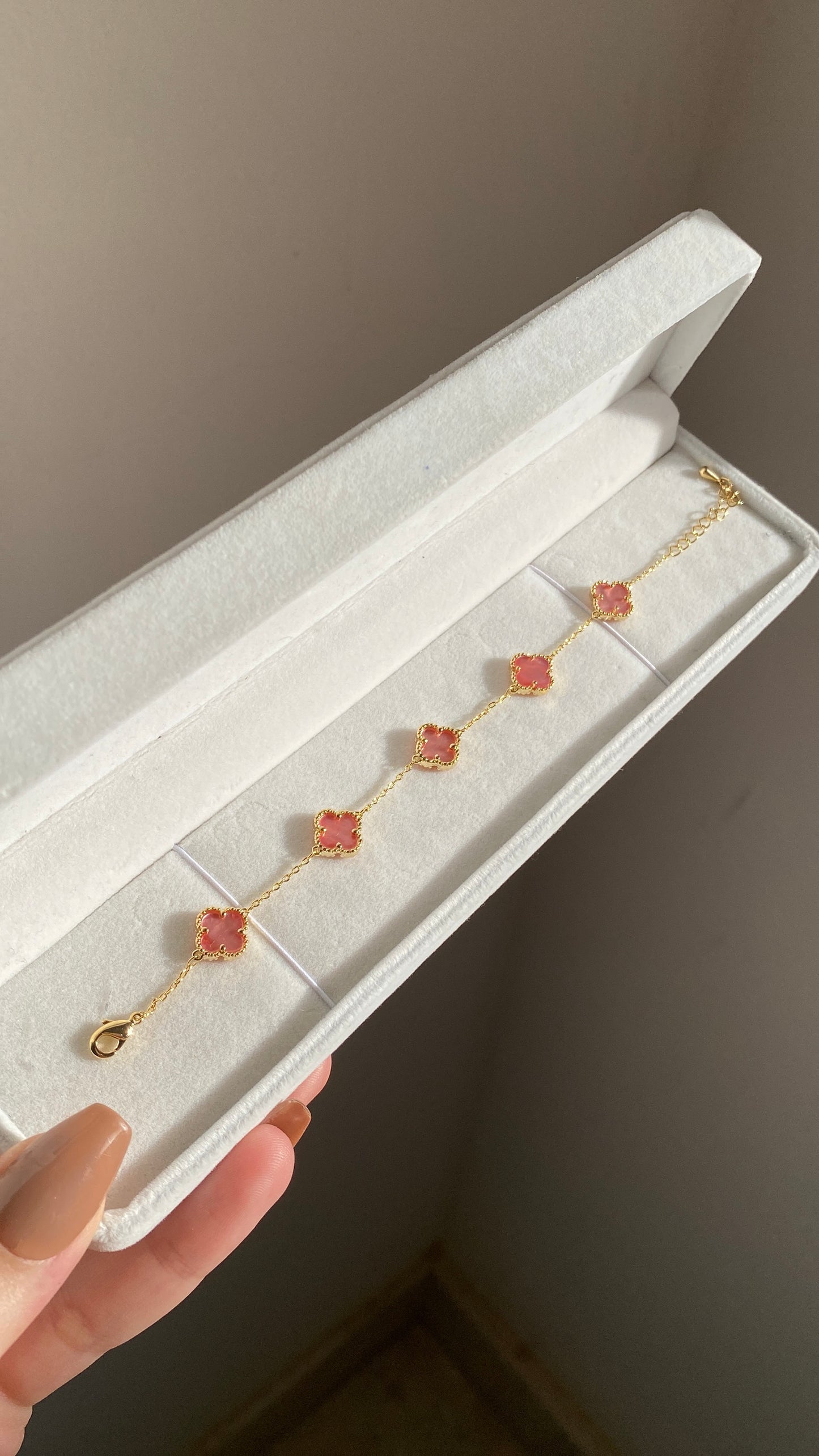Small pink vancleef bracelet