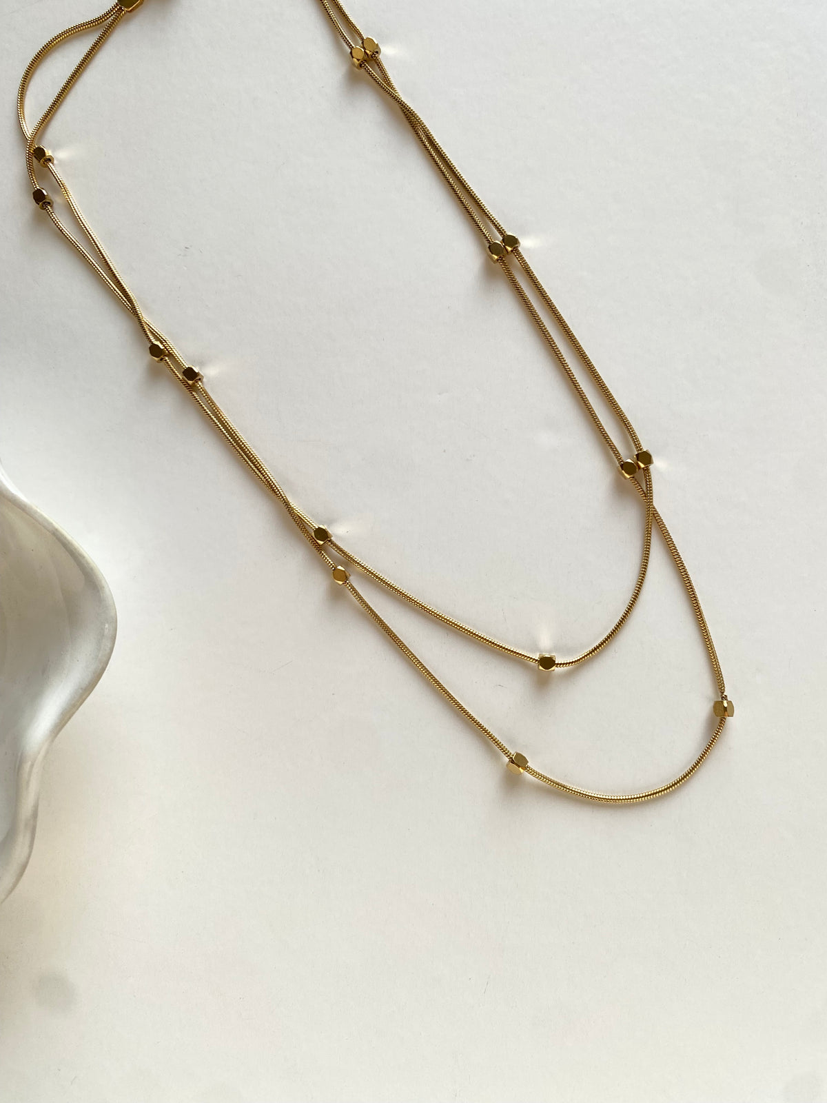 Twin layer necklace