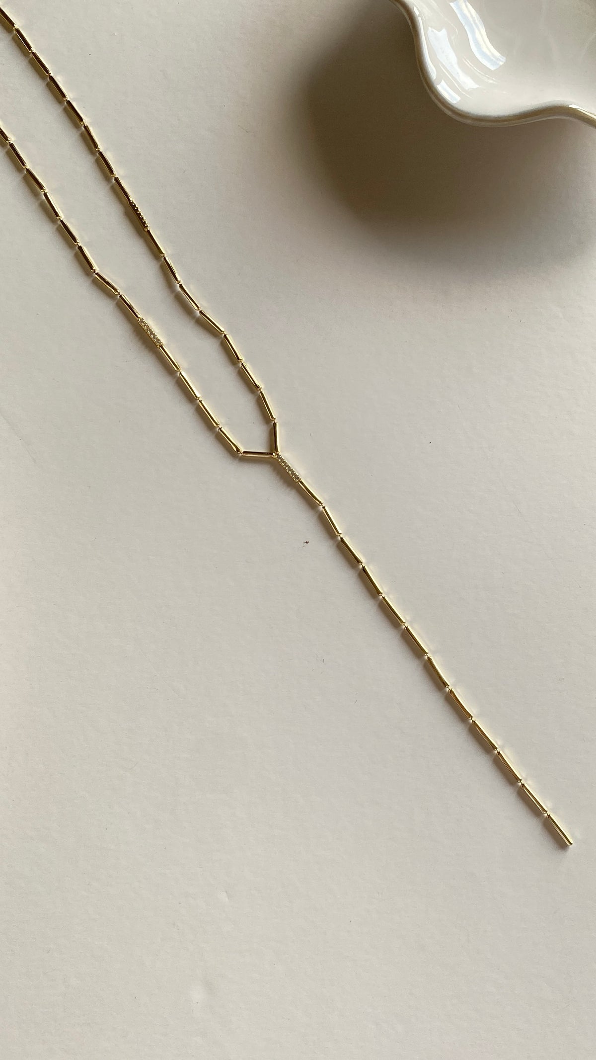 Serpent drop necklace