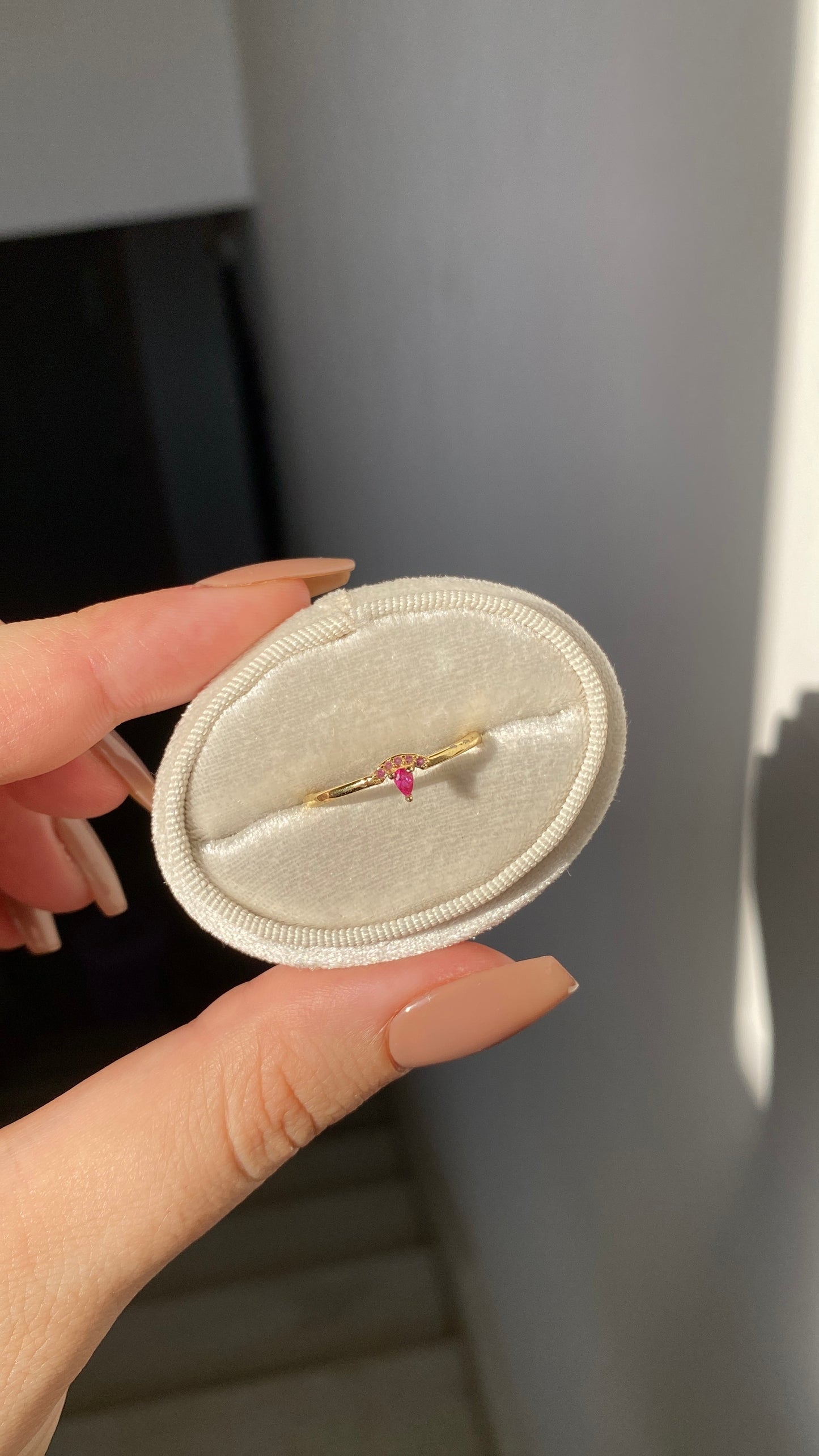 Ruby crown ring