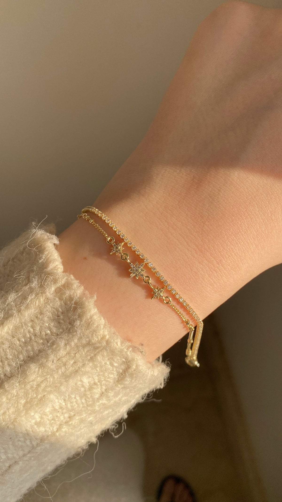 Layered stars braclet
