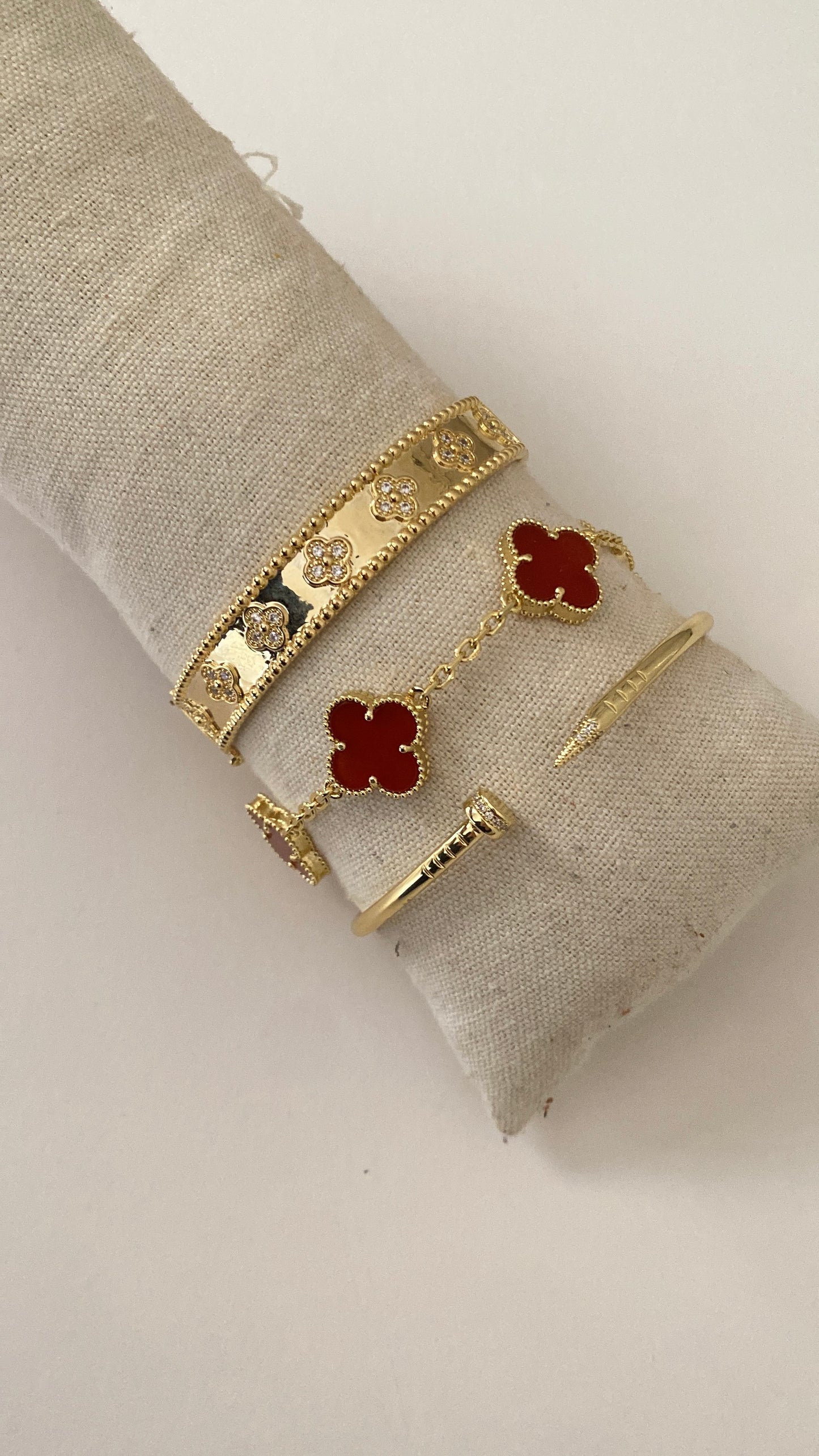 Nail and vancleef bangles
