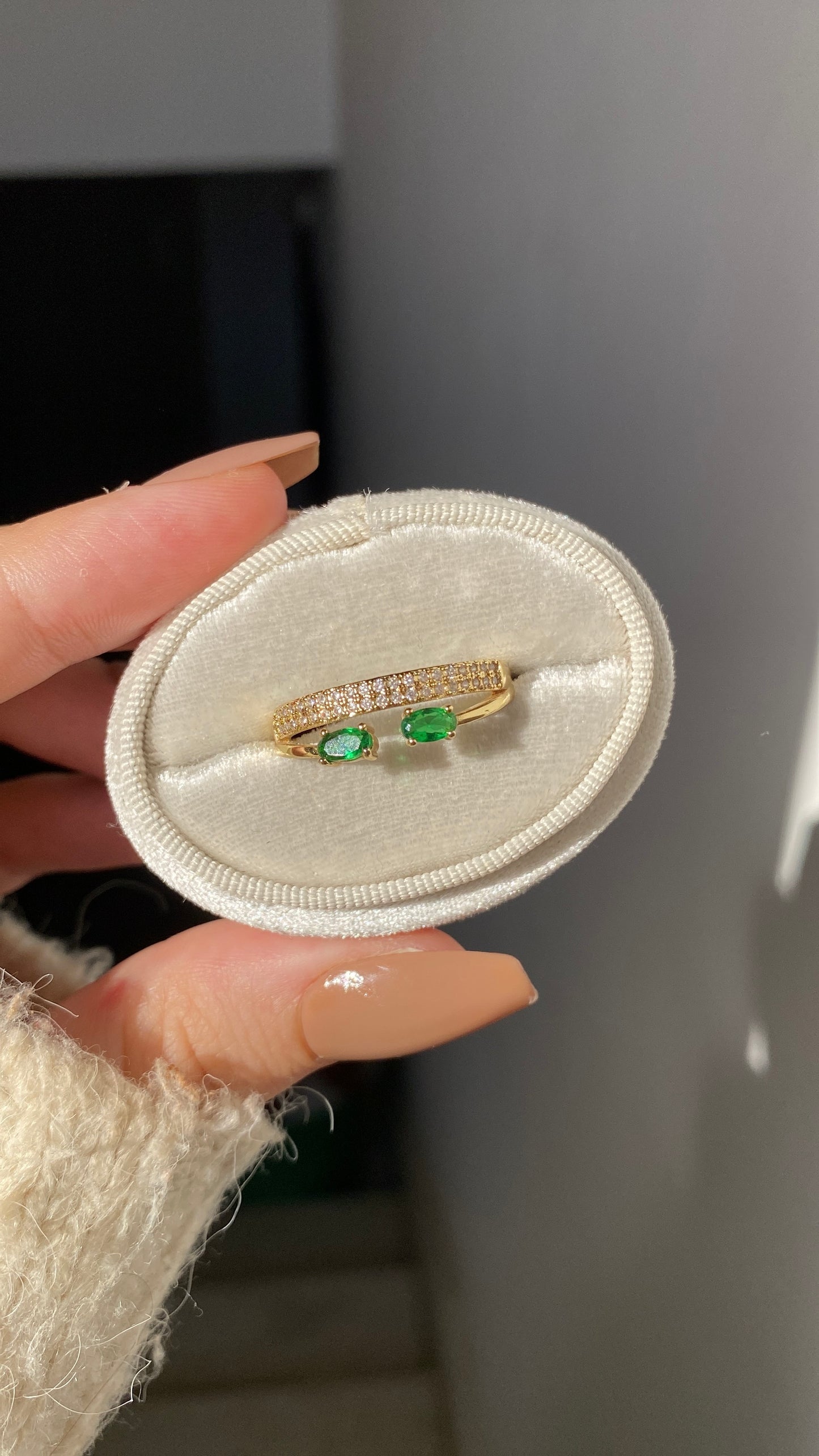 Two stones and tennis ring