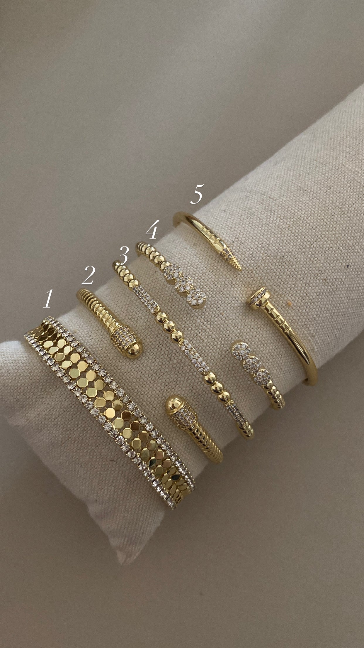 Gold bangles