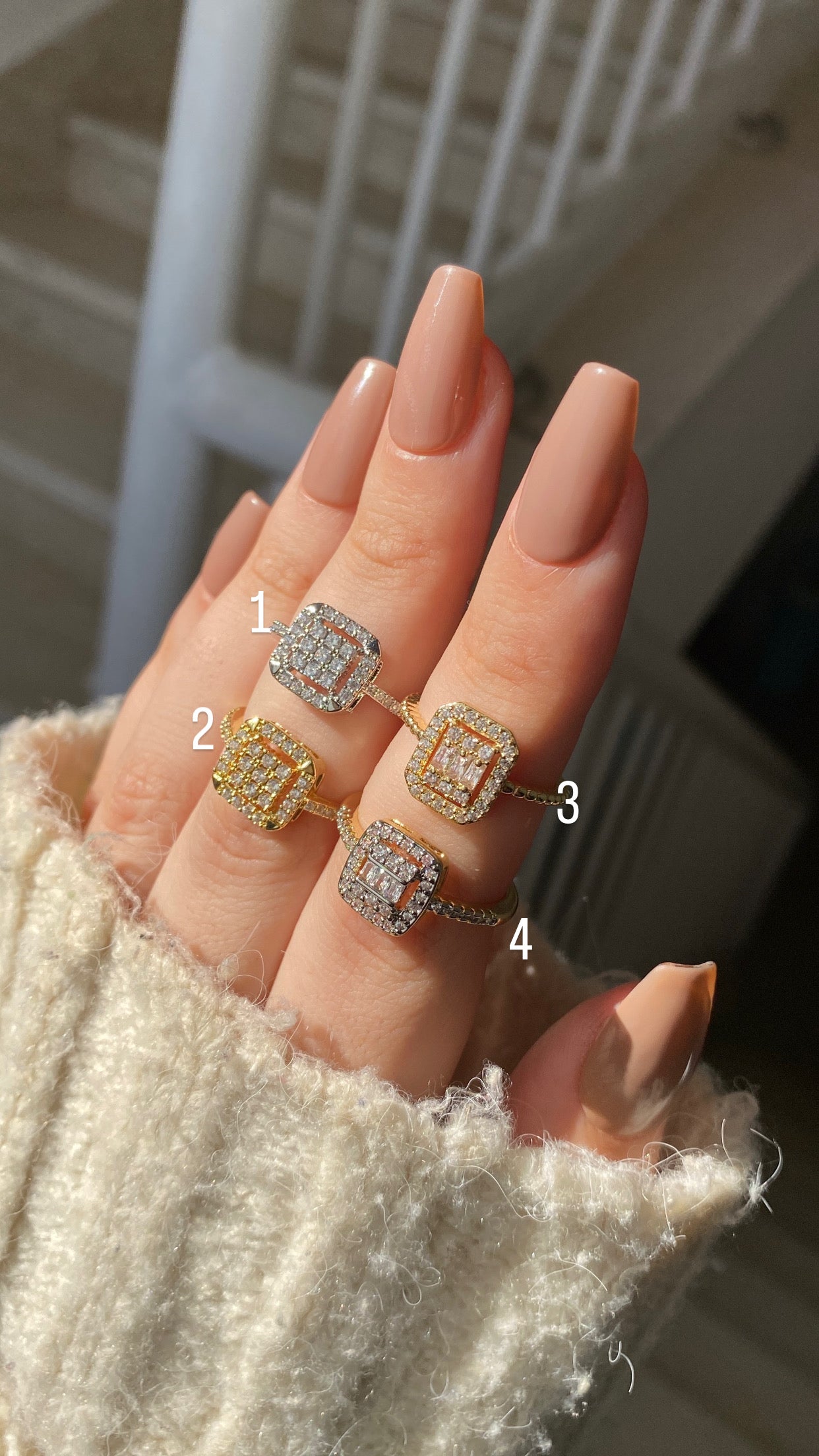 Baguette rings