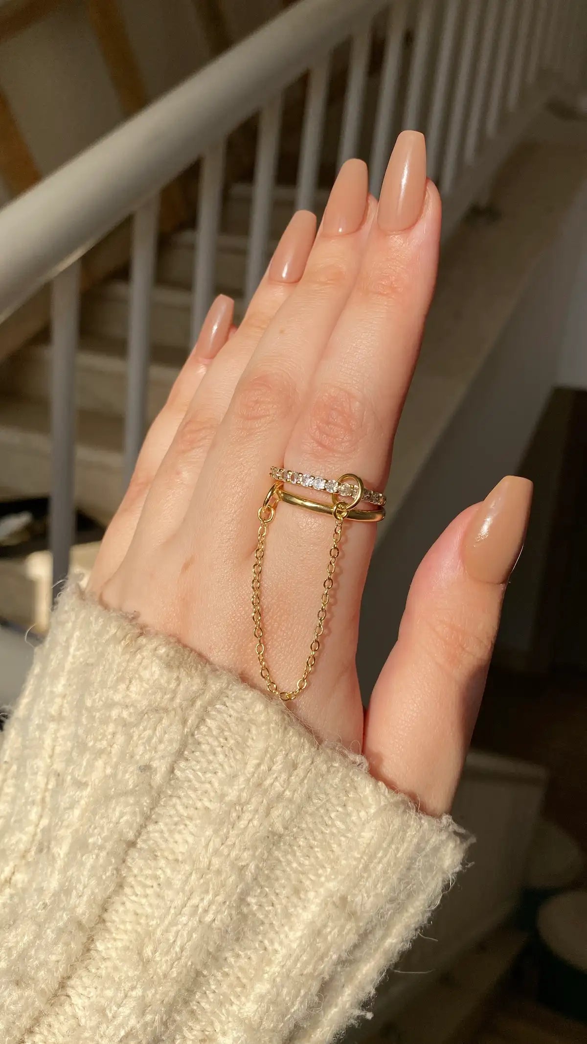Linked chain ring