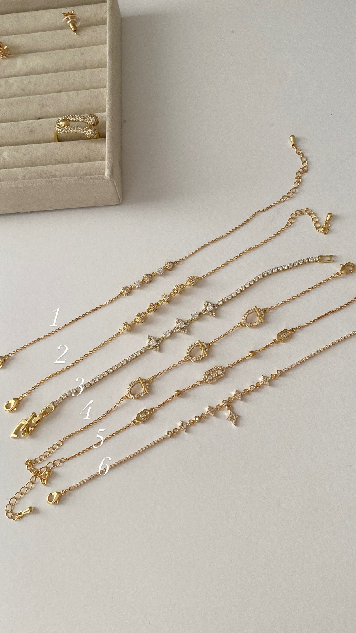 Dainty bracelets