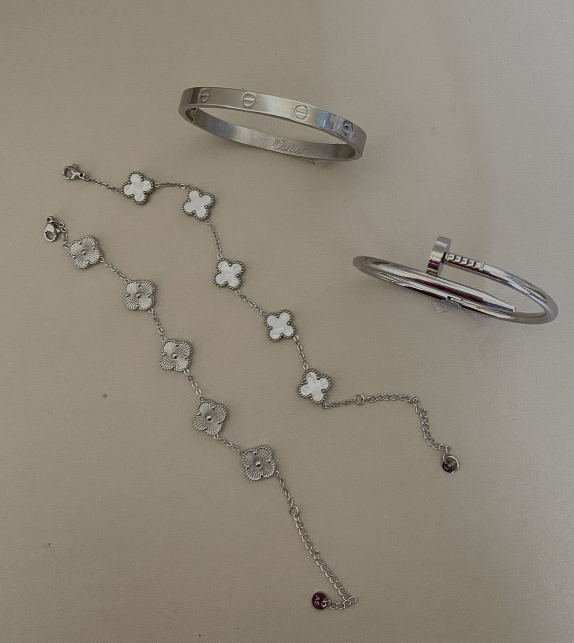 Silver vankleef and Cartier