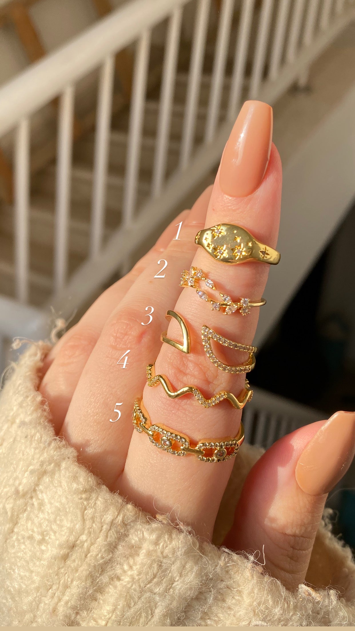 Stars ring stack