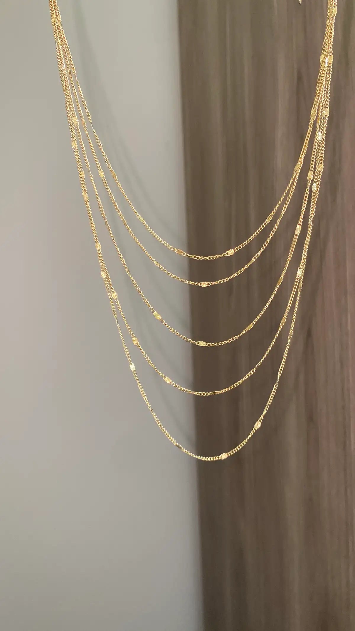 5 layers necklace
