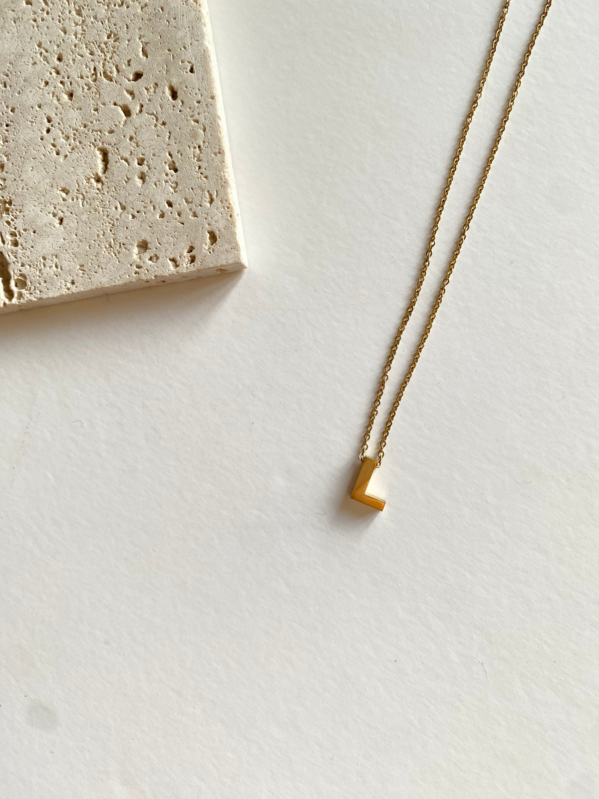 Petite L necklace