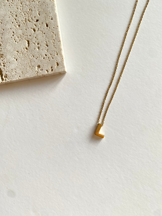 Petite L necklace