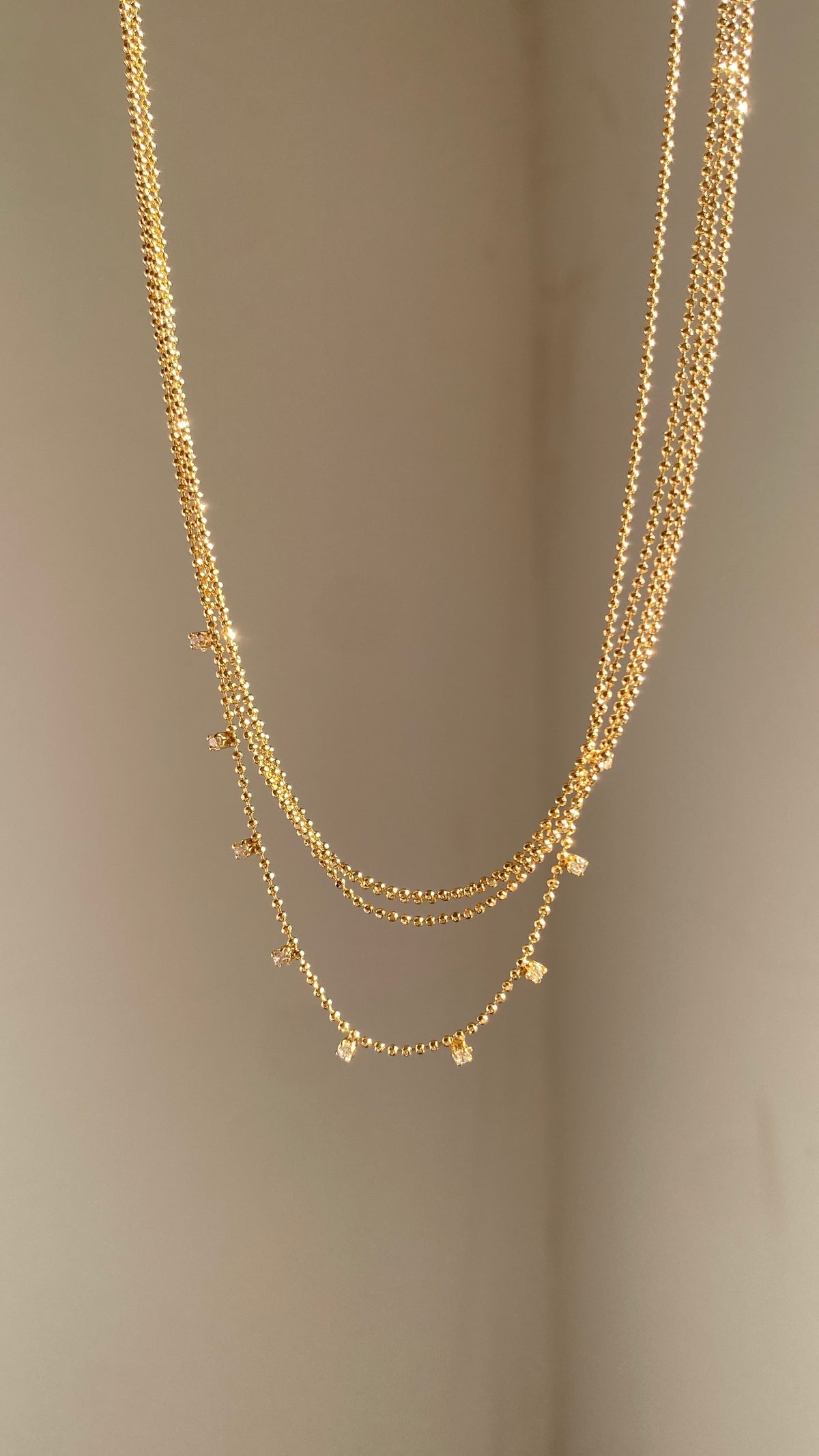 Petite stones necklace