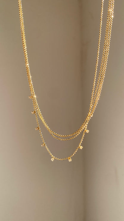 Petite stones necklace