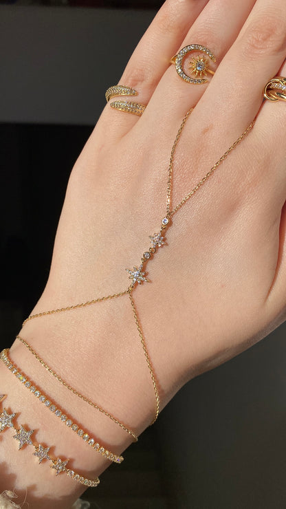 Double stars handchain stacking