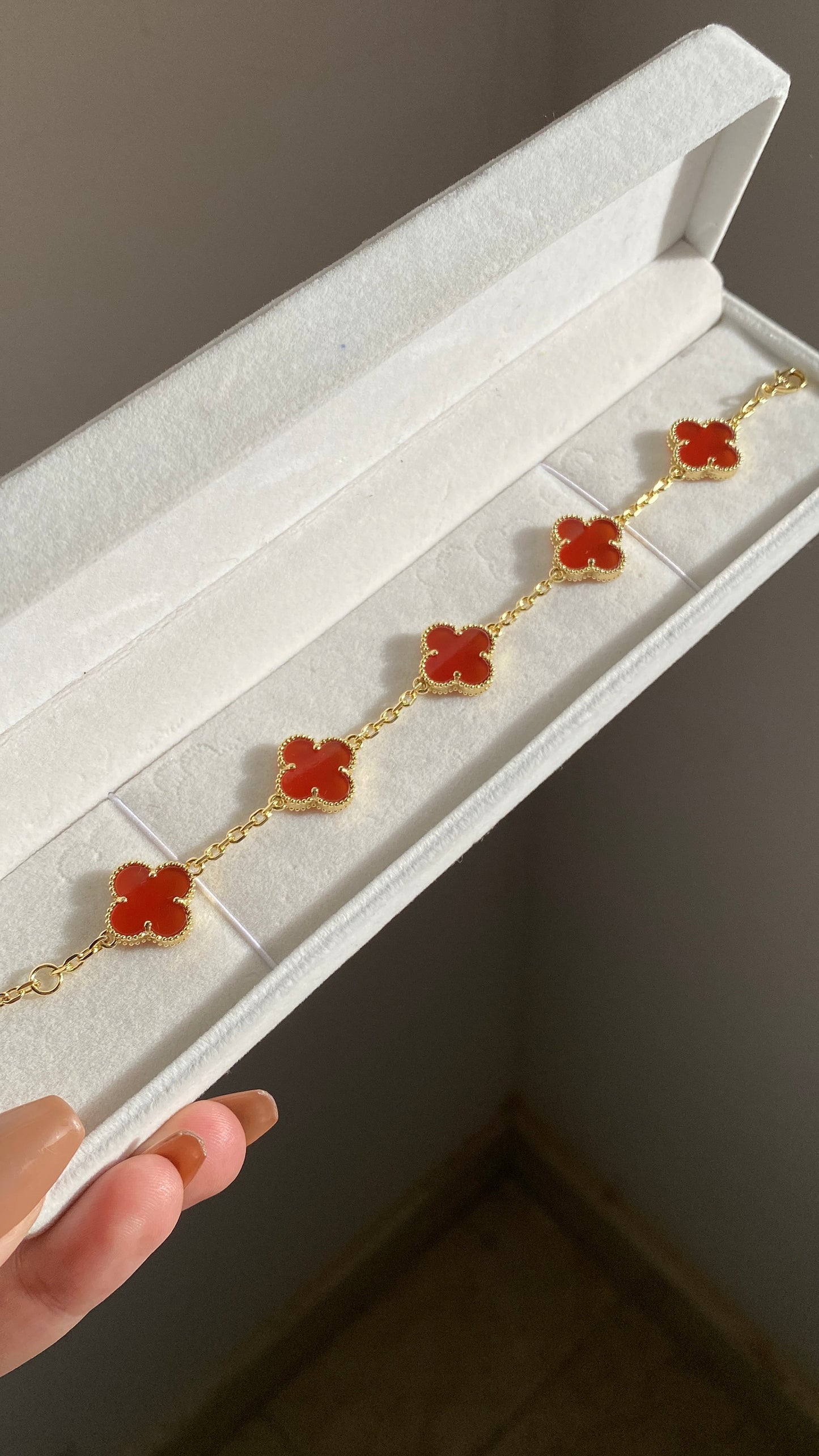 Maroon vaancleef bracelet