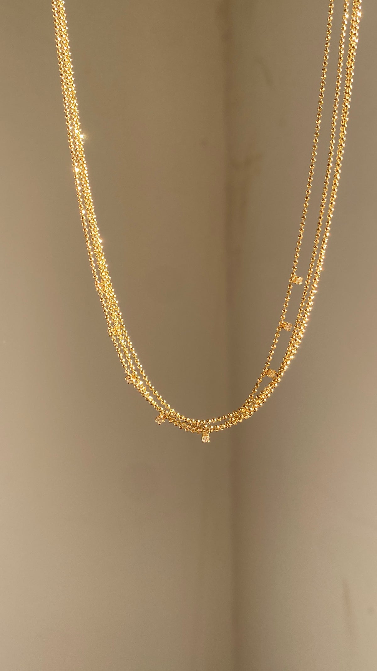 Petite stones necklace