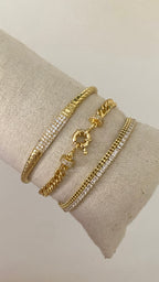 Halo link and tennis bracelets