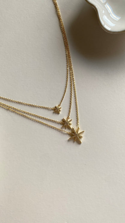 Three stars necklace