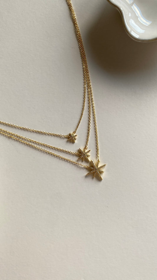 Three stars necklace