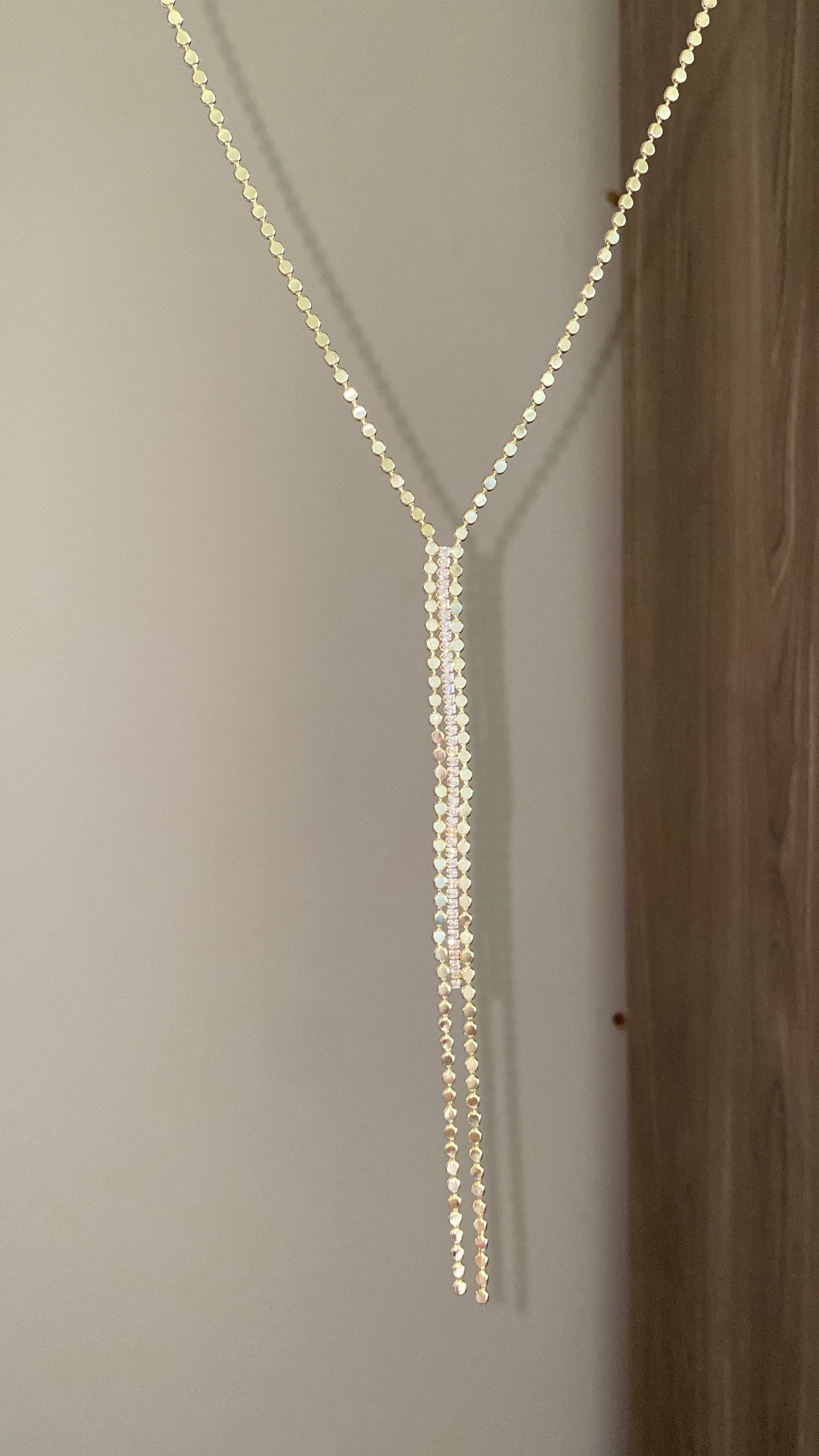 Triple layers drop necklace