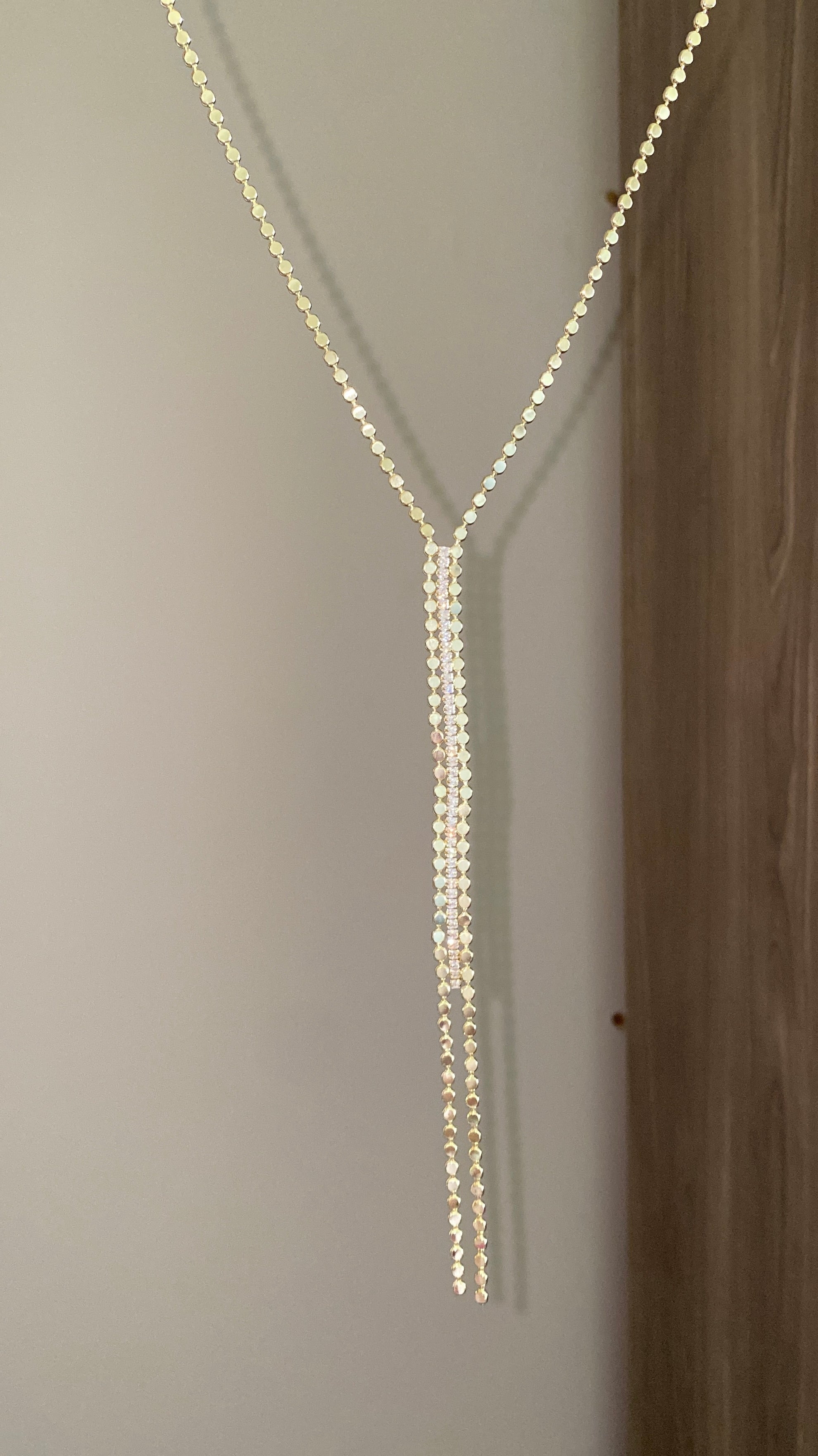 Triple layers drop necklace