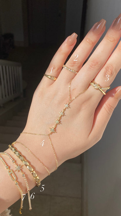 Four stars handchain stacking