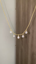 Oval stones necklace