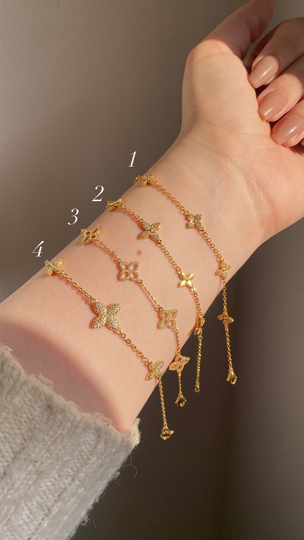 Flower bracelets