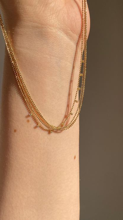 Petite stones necklace