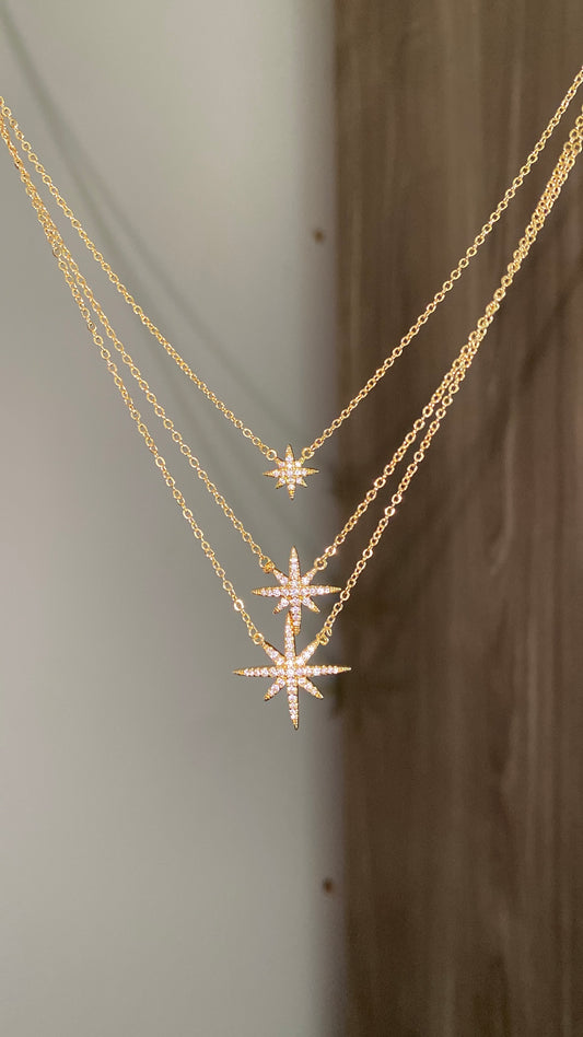 Three stars necklace