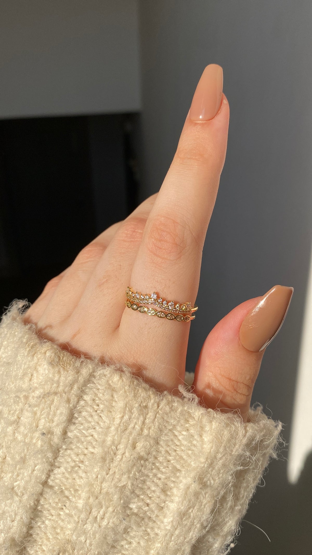 Tennis layered ring