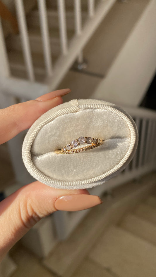 Layered crown ring