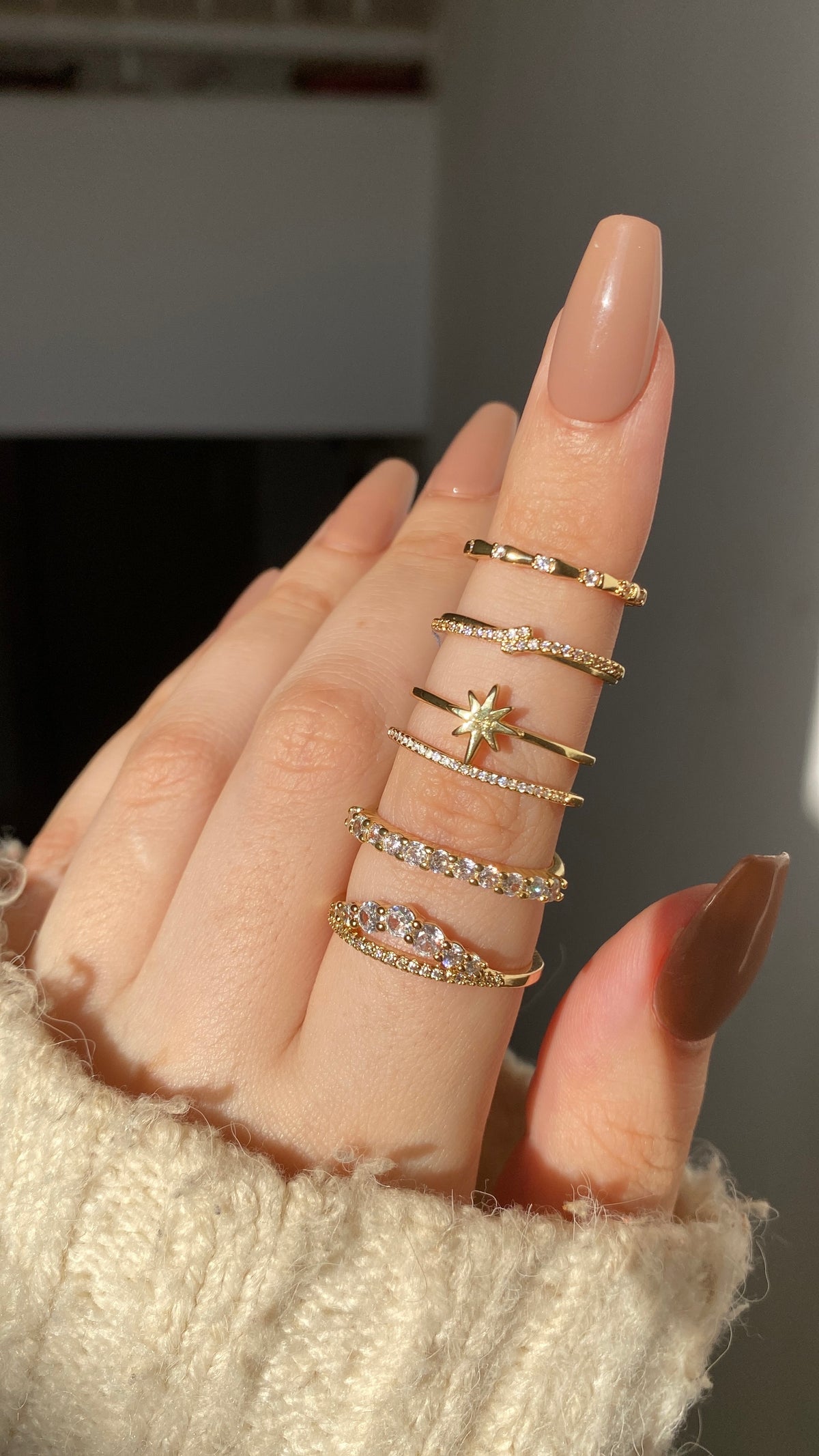 Star and tennis rings