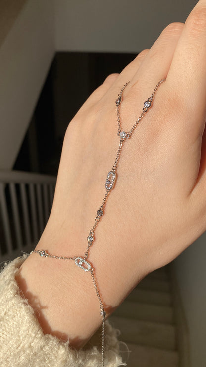 Silver messika handchain