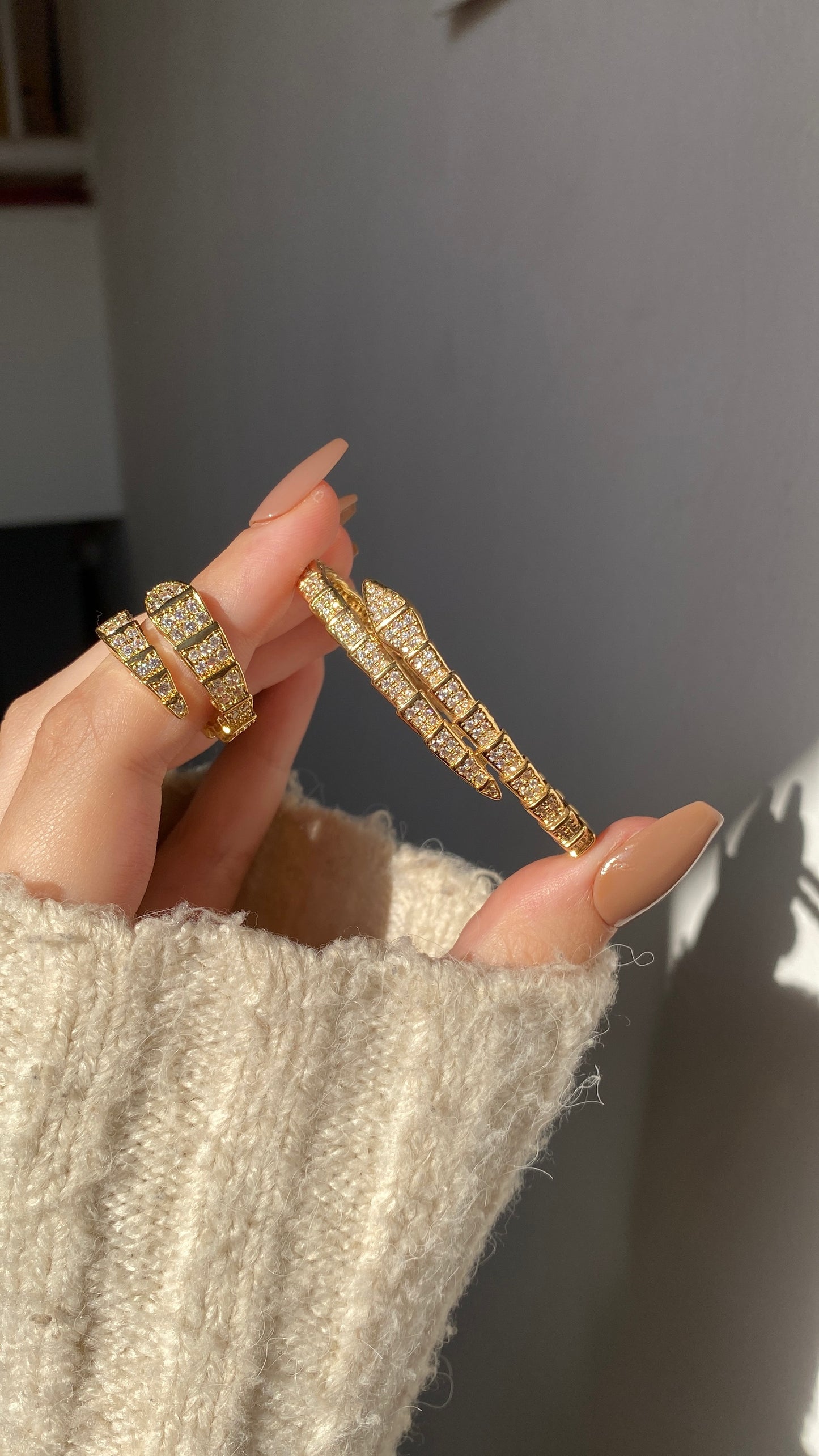 Snake ring and bangle