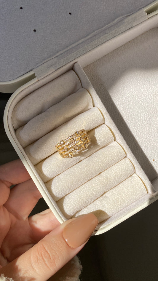 Tennis layered ring