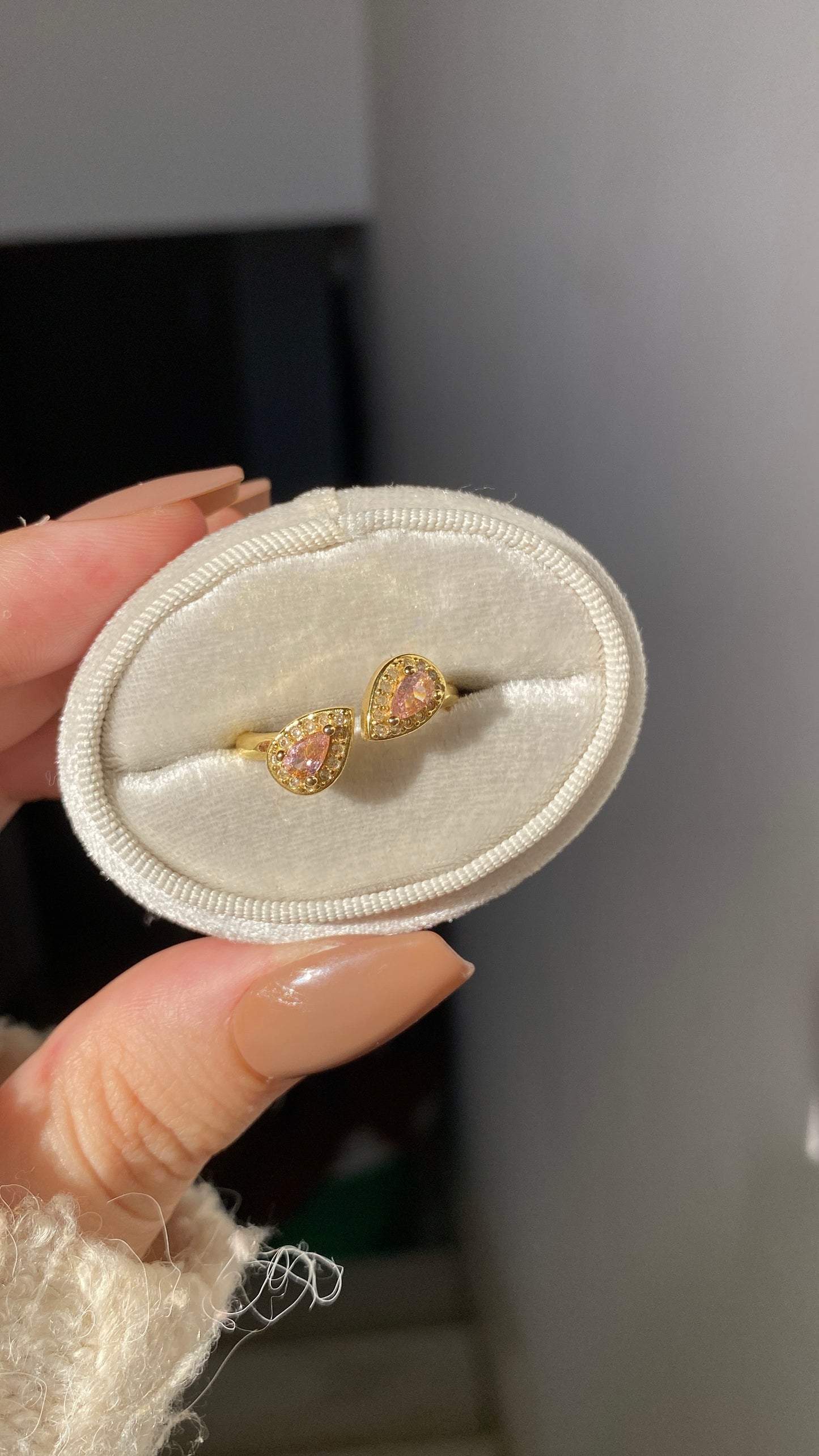 Double pink ring