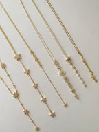 Stars drop necklaces