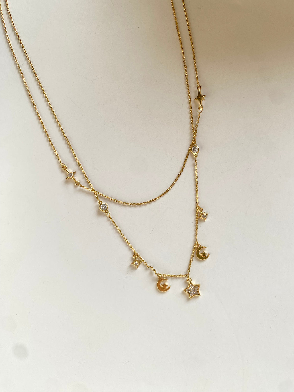 Stars and moon necklace