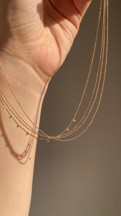 Petite stones necklace