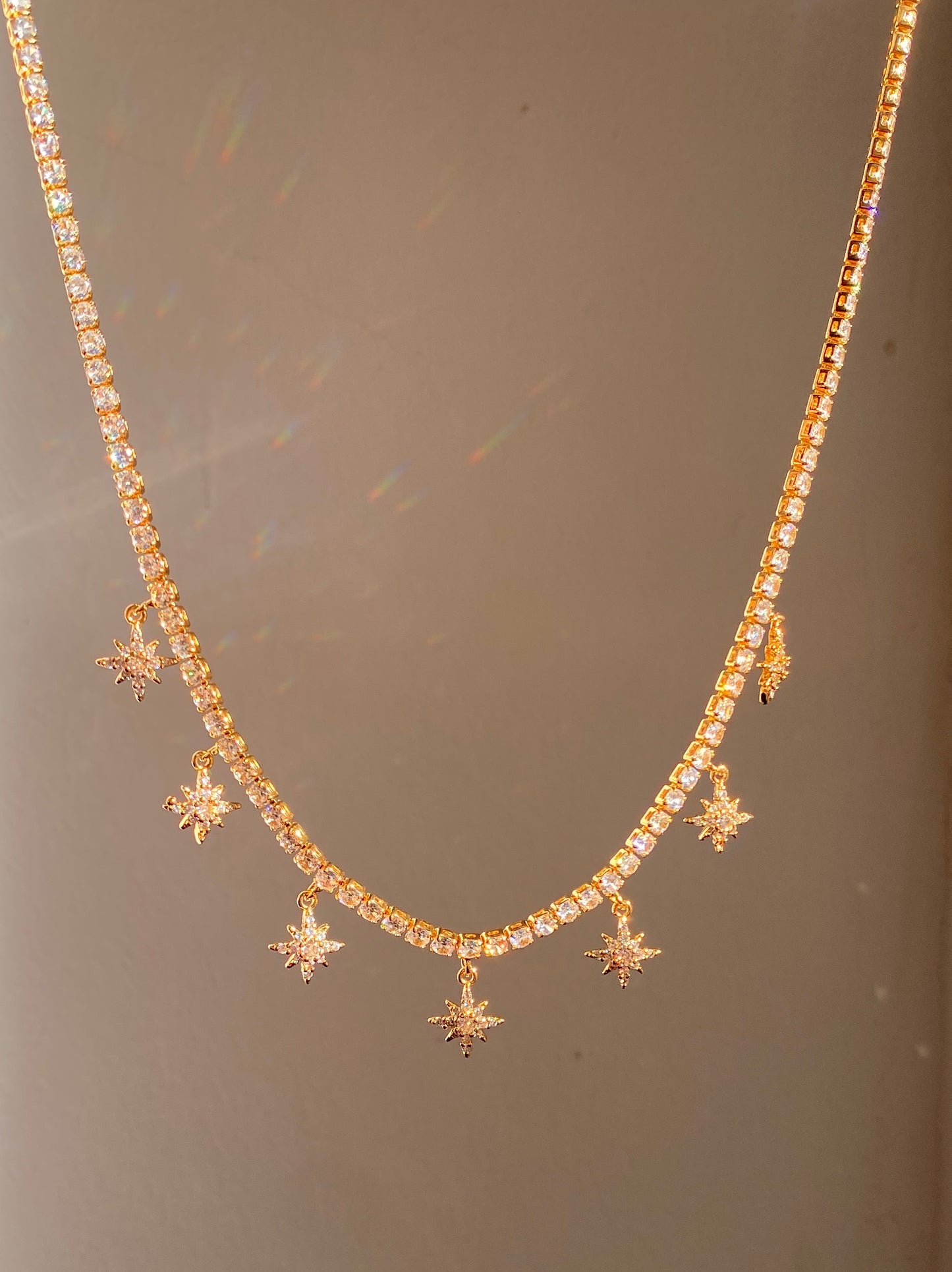 Eternity stars necklace