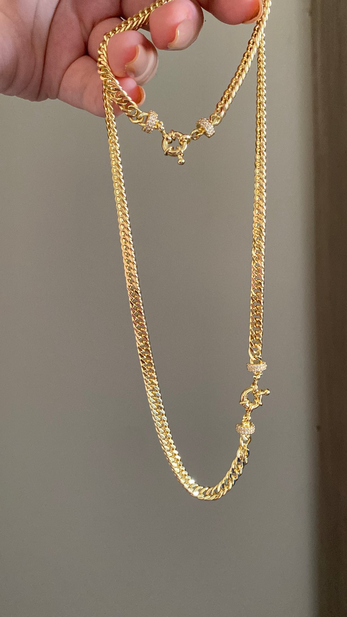 Chain necklace and bracelet