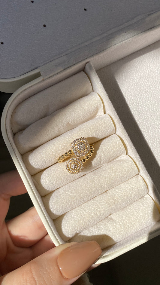 Double stone ring