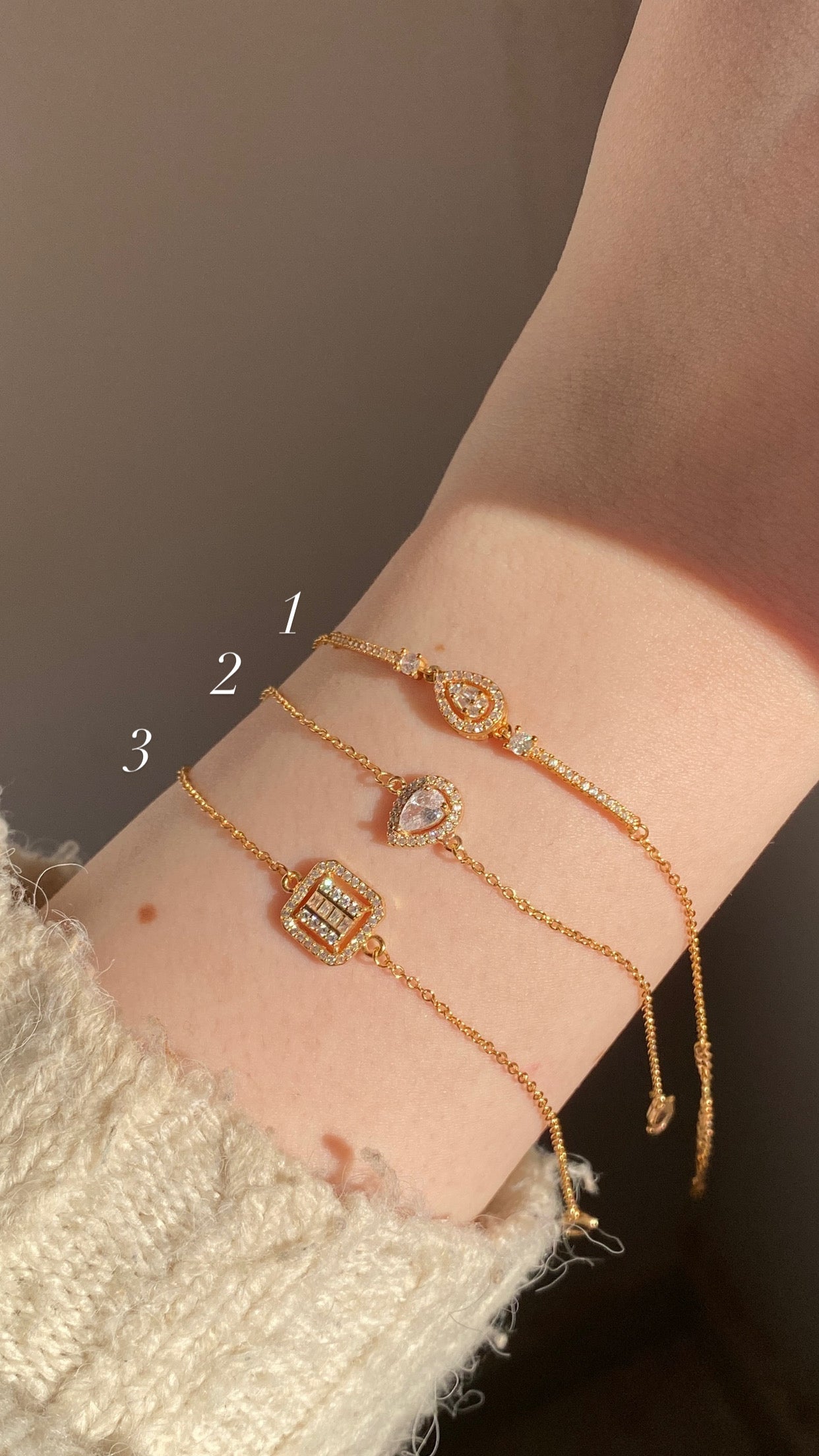 Diamond design bracelets