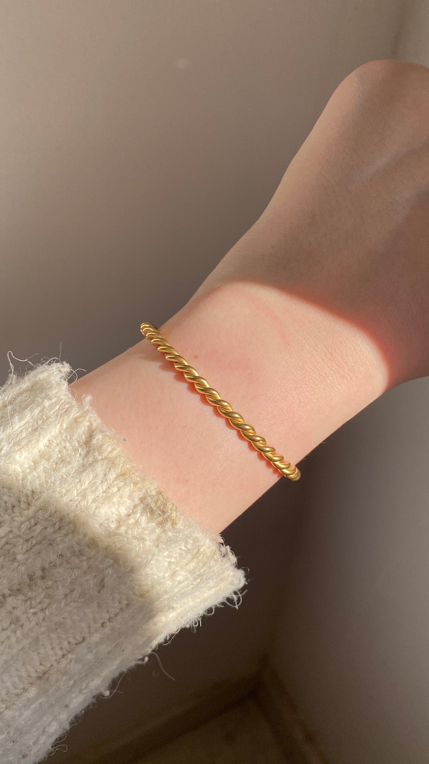 Twisted bangle