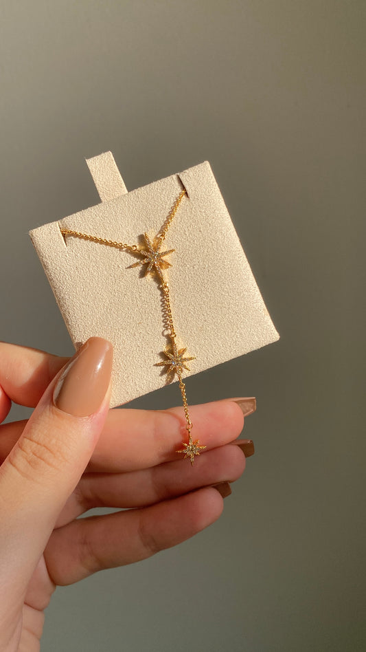 Drop stars necklace