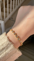 Connected circles bracelet